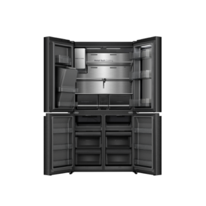 Hisense 4-door refrigerator with screen and water and ice treatment technology 615 liters