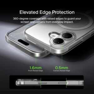 بلكين غطاء موبايل مغناطيسية شفافة آيفون 17