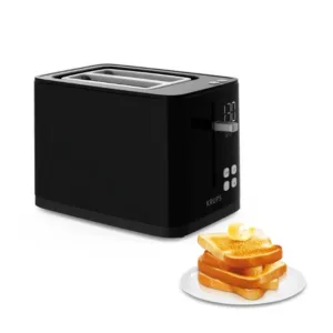 KRUPS Toaster Two-Slice Bread in Black
