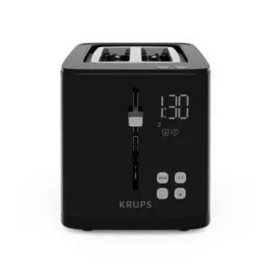 KRUPS Toaster Two-Slice Bread in Black