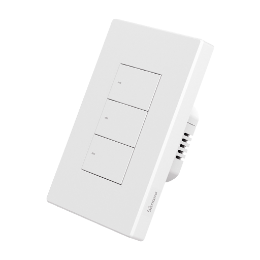 سونوف مفتاح جداري ذكي بتقنية زِجبي ثلاثي القنوات سونوف مفتاح جداري ذكي بتقنية زِجبي ثلاثي القنوات