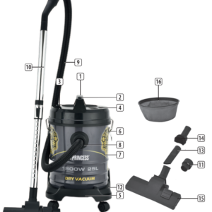 Princess 21 Liter Barrel Vacuum 2000 Watt