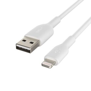 Belkin USB-A to Lightning 3 meter PostCharge cable in white color
