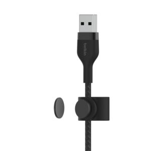 Belkin Cable PostCharge USB-A to Lightning Pro Flex Silicone Braided 1 meter Black