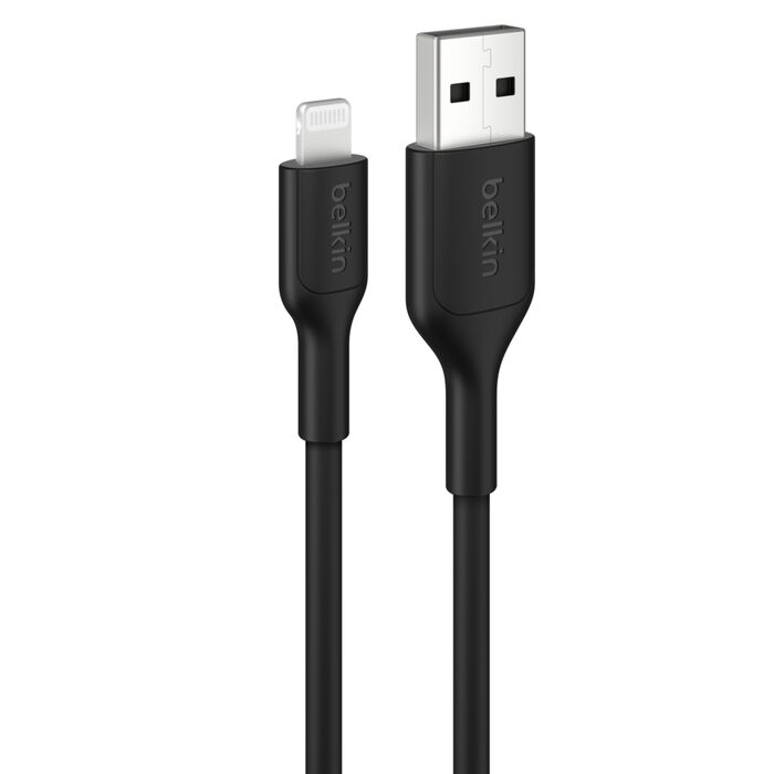 بلكين كيبل بوستشارج يو اس بي-ايه الى لايتينج 1 متر أسود 2 Belkin Cable PostCharge USB-A to Lightning 1 meter black