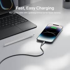Belkin Cable PostCharge USB-A to Lightning 1 meter black