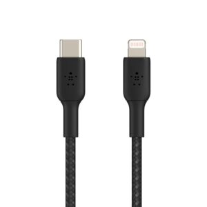 Belkin Lightning to USB-C Braided 2 meter cable in black