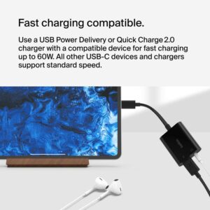 بلكين محول شحن روكستار 3.5 ملم صوتي 60 واط