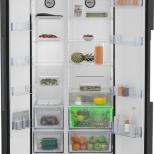 بيكو ثلاجة انفيرتر 558 لتر ستانلس ستيل الغامق