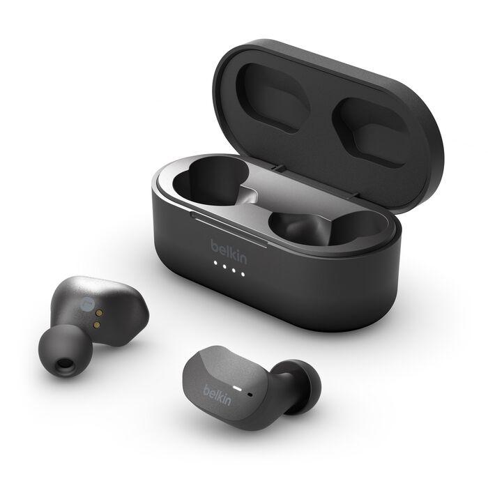 بيلكن سماعات أذن لاسلكية ساوندفورم أني وير باللون الاسود5 Belkin Soundform Anywhere Wireless Earbuds in Black56