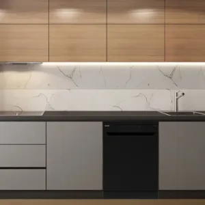 شارب جلاية الصحون بشاشة رقمية باللون الاسود