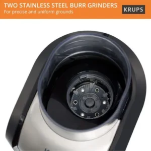 Krups 17-level coffee grinder in black
