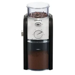 Krups 17-level coffee grinder in black