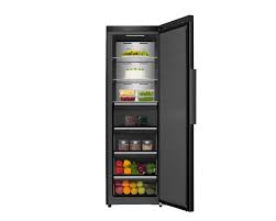 هايسنس ثلاجة عمودي 370 لتر باللون الاسود