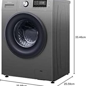 هايسنس غسالة 9 كجم 1400 دورة اللون التيتانيوم