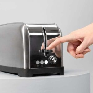 Cecotec Toastin' Time 1500 Inox 1500 Watt toaster, two long slots for four slices, stainless steel body, warming rack, 7 toasting levels, defrost and reheat functions and a crumb tray.