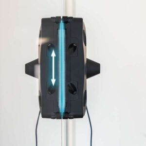 Cecotec Conga Windroid 1490 TwerkingSpray Connected 4-in-1 window cleaning robot, front vibrating wiper, dual spray, 8 cleaning modes, app and remote control, safety lanyard and washable mops.