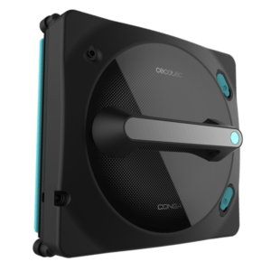 Cecotec Conga Windroid 1490 TwerkingSpray Connected 4-in-1 window cleaning robot, front vibrating wiper, dual spray, 8 cleaning modes, app and remote control, safety lanyard and washable mops.