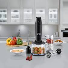2 Black & Decker 3-in-1 600 Watt Hand Blender in black color