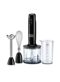 2بلاك اند ديكر خلاط يدوي 3 في 1 600 واط باللون الاسود Black & Decker 3-in-1 600 Watt Hand Blender in black color