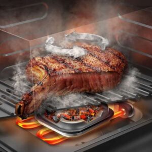 Cecotec Cecofry&Grill Smokin' Prime 8500 Air Fryer 2300W 8.5L, dual heating system, grill and sauté function, smoking function, 10 programs, display window and temperature control.