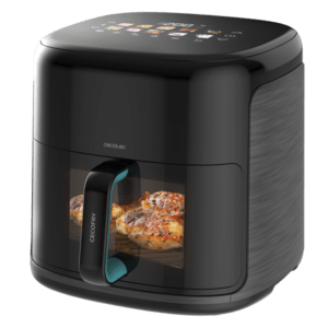 سيكوتك Cecofry&Grill Smokin’Prime 8500 قلاية هوائية بقدرة 2300 واط وسعة 8.5 لتر، نظام تسخين مزدوج، وظيفة الشوي والصاج، خاصية التدخين، 10 برامج، نافذة عرض وتحكم بدرجة الحرارة.