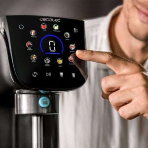 Cecotec Gelatec 2100 ice cream maker with 10 programs, Cream-IN technology, 2.1L total capacity, three 700 ml containers, touch screen, Re-spin function and quick preparation in 5 minutes.