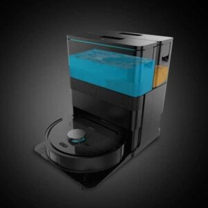 Cecotec Conga X50 Cleaning Robot with 15,000 Pa suction power, laser navigation, 4-in-1 self-cleaning base, rotating mops, 5200 mAh battery, 240 minutes operation, carpet detection, app control, WiFi and Bluetooth.