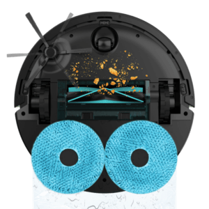 Cecotec Conga X50 Cleaning Robot with 15,000 Pa suction power, laser navigation, 4-in-1 self-cleaning base, rotating mops, 5200 mAh battery, 240 minutes operation, carpet detection, app control, WiFi and Bluetooth.