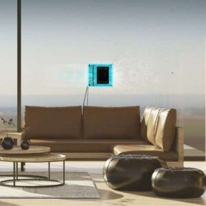 Cecotec Conga Windroid 1490 TwerkingSpray Connected 4-in-1 window cleaning robot, front vibrating wiper, dual spray, 8 cleaning modes, app and remote control, safety lanyard and washable mops.