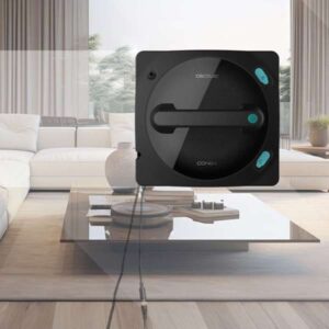 Cecotec Conga Windroid 1490 TwerkingSpray Connected 4-in-1 window cleaning robot, front vibrating wiper, dual spray, 8 cleaning modes, app and remote control, safety lanyard and washable mops.