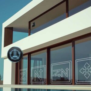 Cecotec Conga Windroid 1490 TwerkingSpray Connected 4-in-1 window cleaning robot, front vibrating wiper, dual spray, 8 cleaning modes, app and remote control, safety lanyard and washable mops.