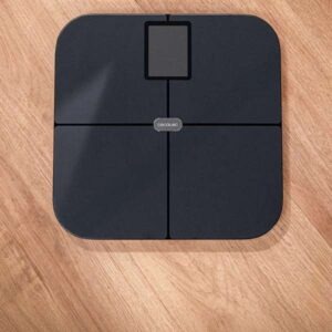 Cecotec Surface Precision HealthySmart Smart Bathroom Scale with Bluetooth connectivity and mobile app, 25 body measurement, LCD display, 180 kg capacity, 28 x 28 cm design and auto start system.