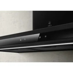 Elica Adele 90 cm wall hood with black glass design