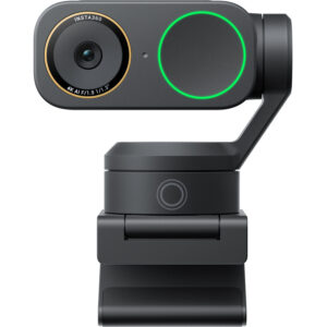 انستا360 كاميرا ويب ذكية 4K باللون الاسود