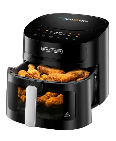 بلاك اند ديكر قلاية هوائية رقمية 7.2 لتر 1800 واط1 Black & Decker Digital Air Fryer 7.2L 1800W