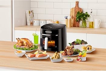 بلاك اند ديكر قلاية هوائية رقمية 7.2 لتر 1800 واط5 Black & Decker Digital Air Fryer 7.2L 1800W