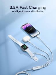 جويروم كيبل شحن مغناطيسي 3-في-1 لأجهزة ابل 1.2 متر6 JOYROOM 3-in-1 magnetic charging cable for Apple devices 1.2 meters