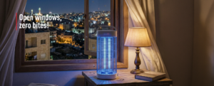Samyx Mosquito Killer with two 30-watt bulbs in black and white color