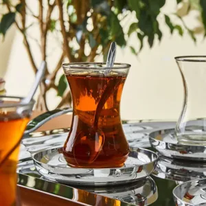 كاراجا طقم شاي تايمليس 40 قطعة بلاتين