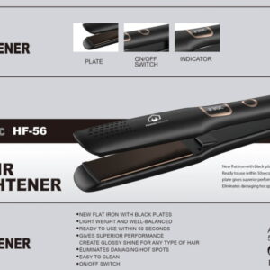 Home Electric Straightener, Black Plates, 40 watts