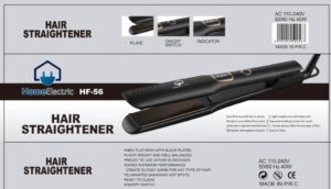 Home Electric Straightener, Black Plates, 40 watts