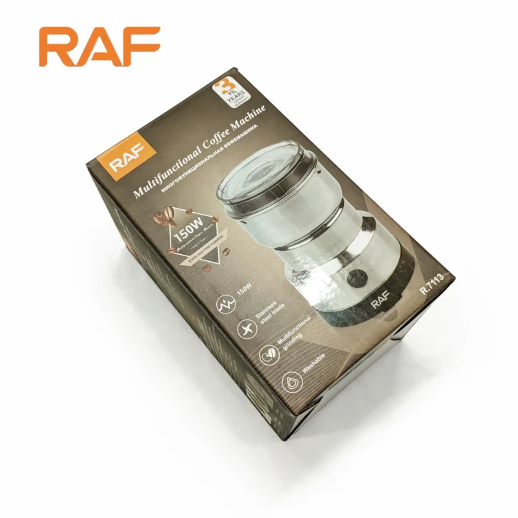 راف مطحنة قهوة 120 واط ستانلس ستيل2 Raf Coffee Grinder 120W Stainless Steel