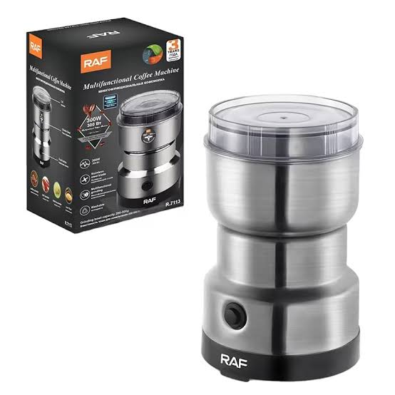 راف مطحنة قهوة 120 واط ستانلس ستيل3 Raf Coffee Grinder 120W Stainless Steel