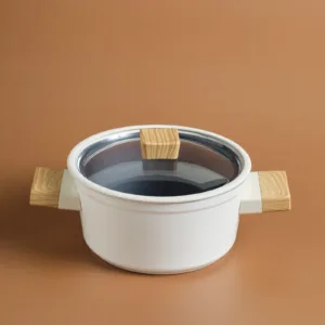 Karaca Swiss Crystal Creamy Wood Pot 24cm