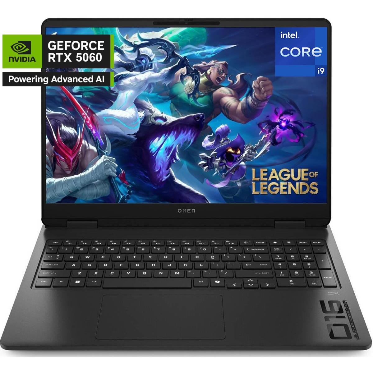 HP OMEN 16 Gaming Laptop with Core i9 Processor and RTX 5060 Graphics Card – 16-AM0000NE HP Omen 16 Laptop, 16-inch screen, 16GB RAM, 512GB storage, Core i9