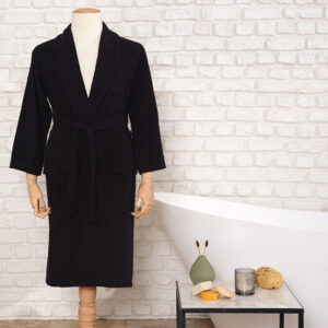 Daily Soft Women's Robe S/M Black