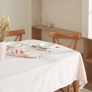 Caroline No Ironing Tablecloth 140cm Powder