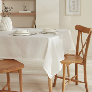 Pebble Tablecloth 140x200 cm White