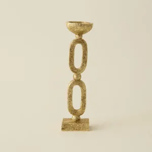 Karaca Home Helen Candle Holder 8.5×7.5×2 cm Gold